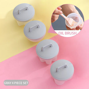 4Pcs/Set  Plastic Egg Cooker  Mold Forming Machine With Lid Brush Pancake