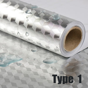 40x100cm  Kitchen,Stove,Cabinet,Self Adhesive Wall Sticker (Oil-proof Waterproof Stickers Aluminum Foil)