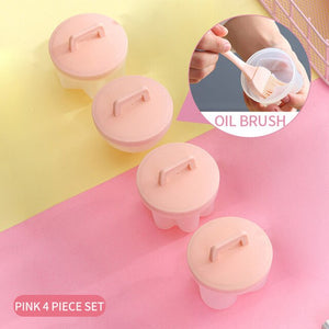 4Pcs/Set  Plastic Egg Cooker  Mold Forming Machine With Lid Brush Pancake