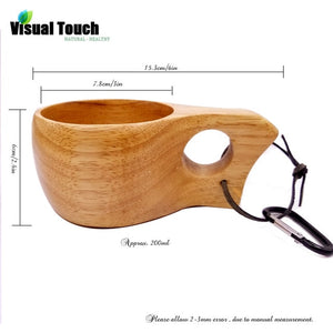 12 Styles Portable Outdoor Kuksa Wood Beer Mug,Wooden Tea Cup
