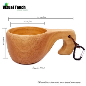 12 Styles Portable Outdoor Kuksa Wood Beer Mug,Wooden Tea Cup
