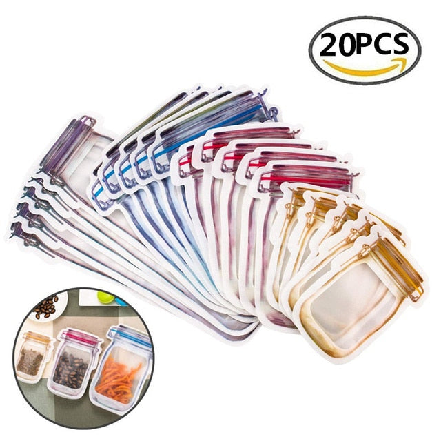 Reusable  Seal Fresh Food Storage Bag (Snacks Nuts Candy Cookies)